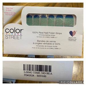 Long Time No Sea COLOR STREET 100% real nail polish strips set